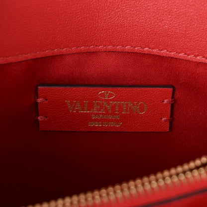 Valentino Garavani Smooth Calfskin Mini VRing Crossbody Bag Rouge Pur 6 of 9