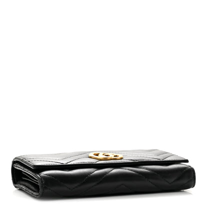 Gucci Calfskin Matelasse GG Marmont Continental Wallet Black 4 of 12
