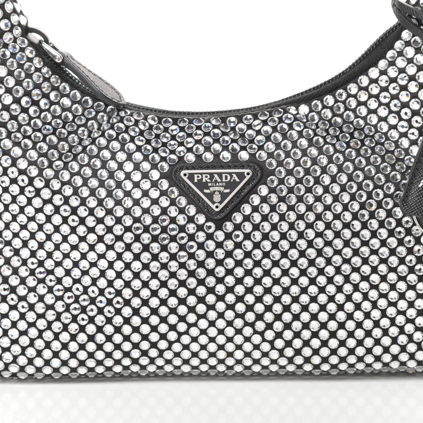Satin Crystal Mini Re-Edition 2000 Bag Cristal