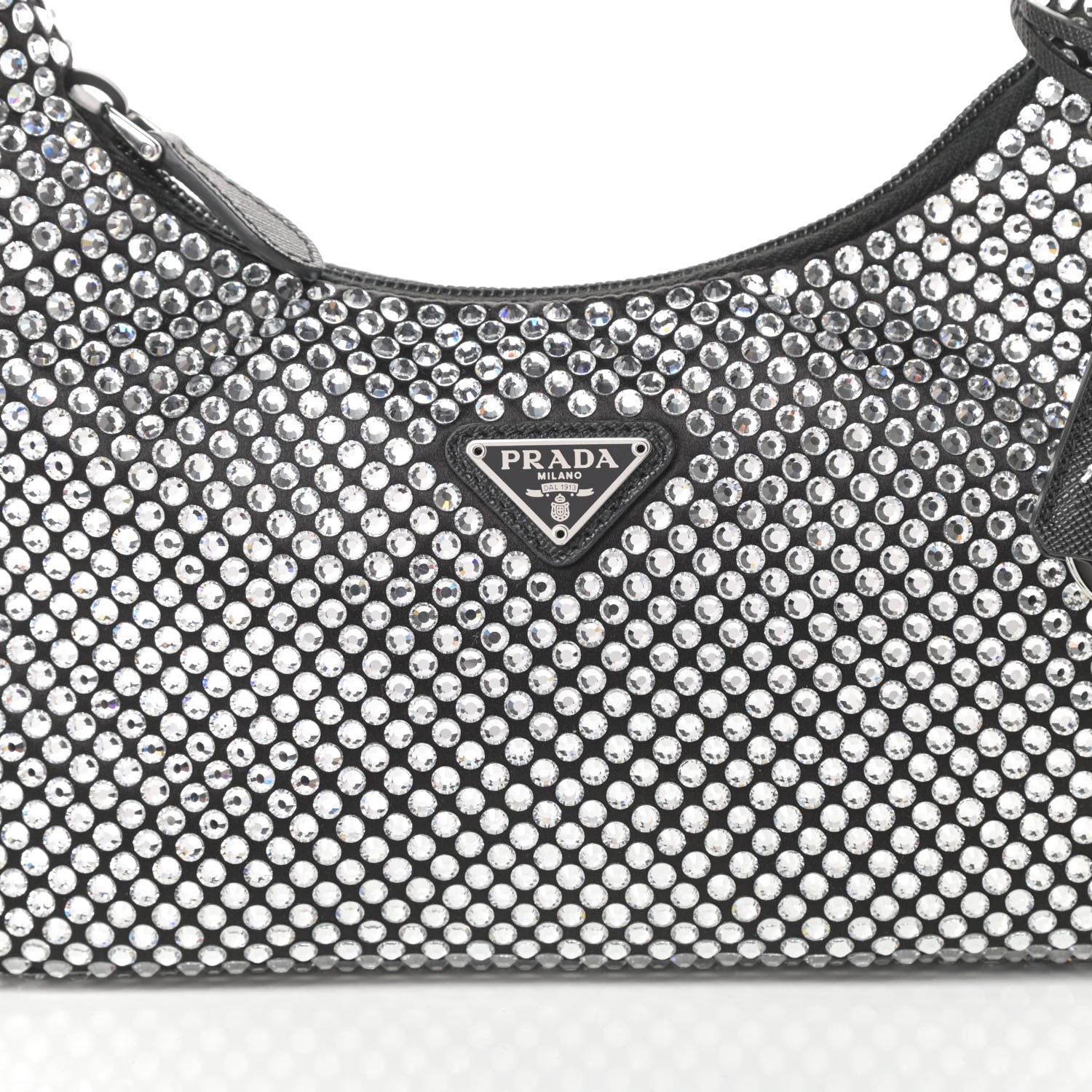 Prada Satin Crystal Mini Re-Edition 2000 Bag Cristal 8 of 11
