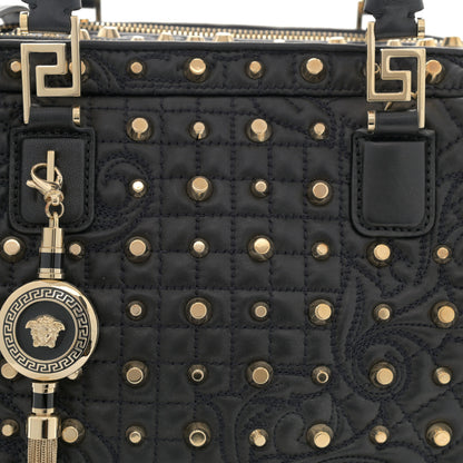 Versace Nappa Barocco Quilted Studded Vanitas Demetra Black 9 of 15