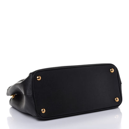 Prada Saffiano Small Galleria Double Zip Tote Black 3 of 4