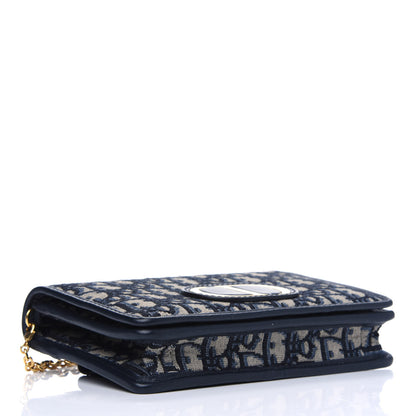 Christian Dior Oblique 30 Montaigne 2-In-1 Pouch Blue 3 of 4