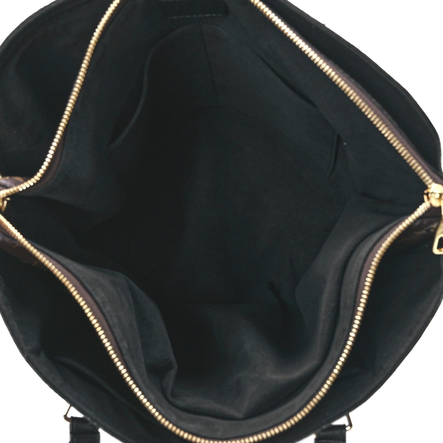 Monogram Flower Zipped Tote MM Black