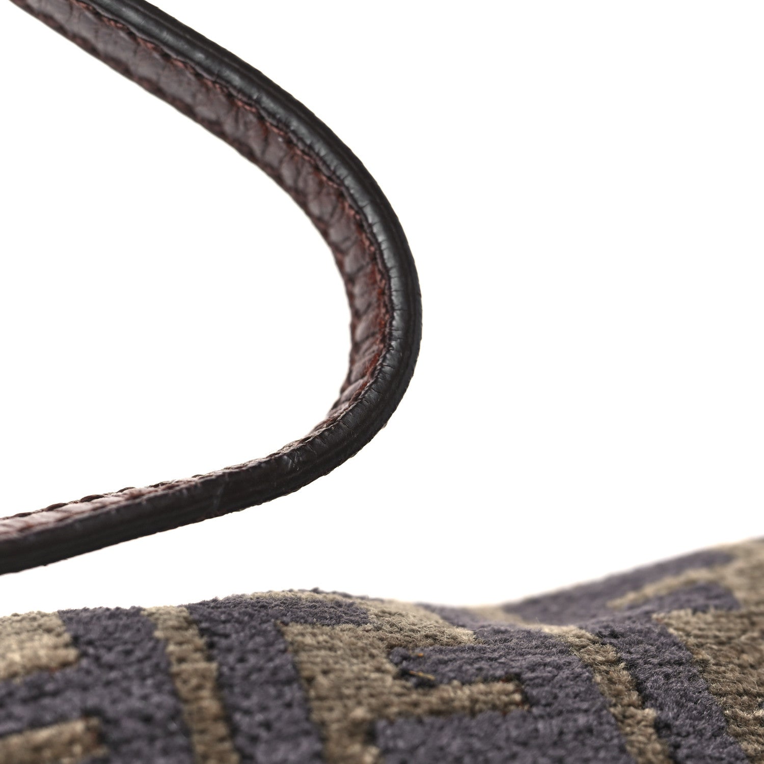 Fendi Velvet Zucca Mini Mama Baguette Brown 9 of 10