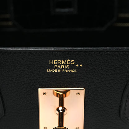 Hermes Taurillon Novillo Shiny Niloticus Crocodile Birkin Touch 30 Black 6 of 11