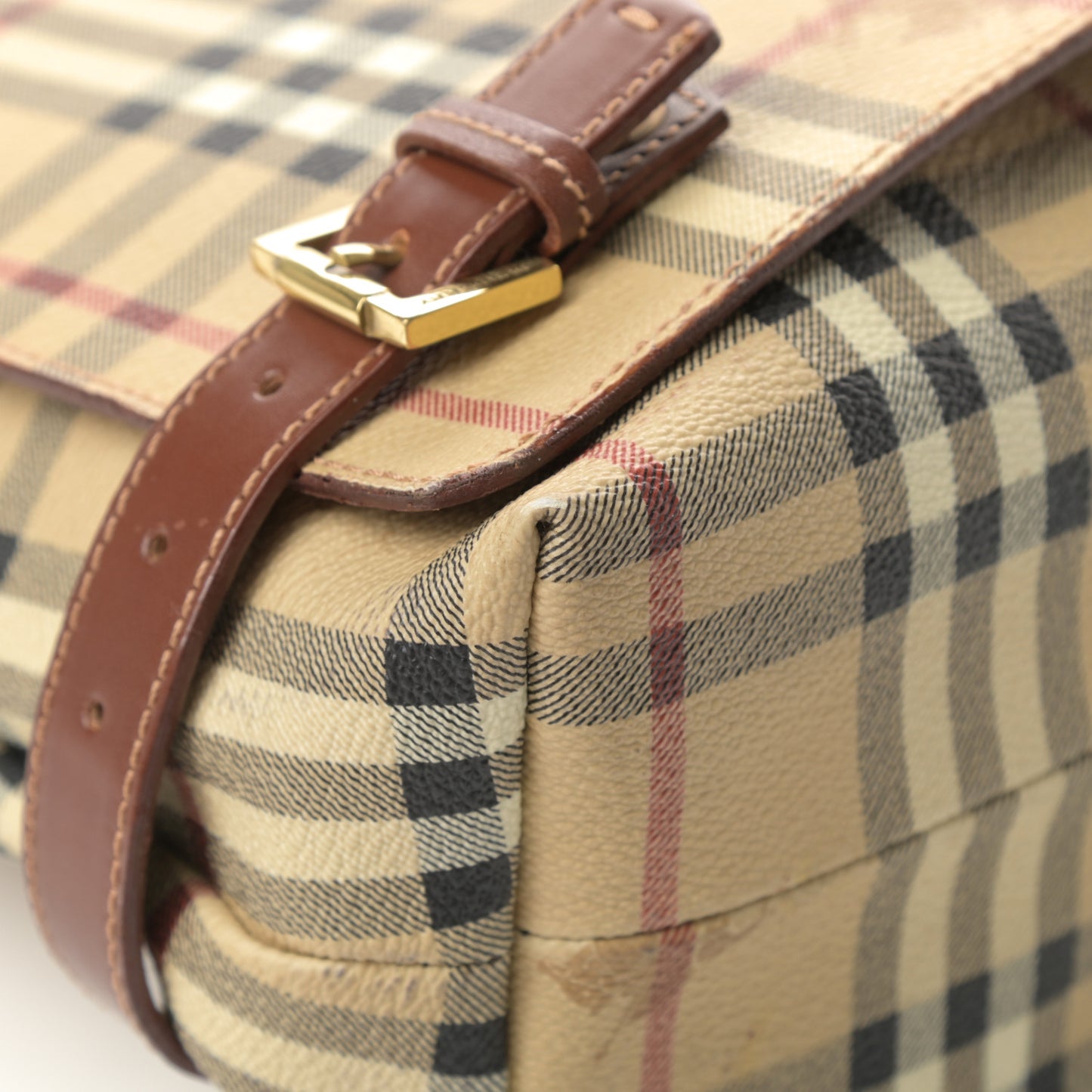 Haymarket Check Messenger Bag Brown