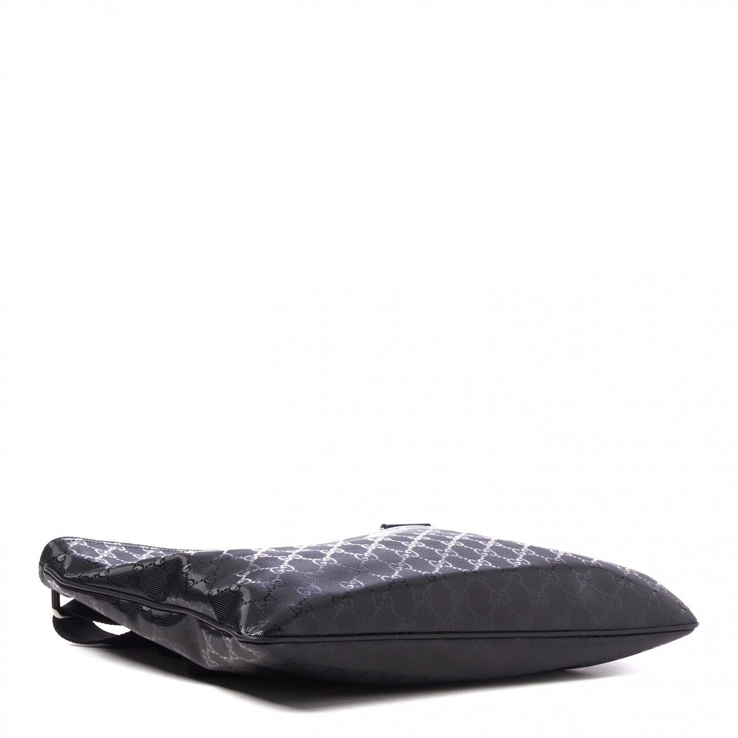 Imprime Monogram Medium Flat Messenger Bag Black