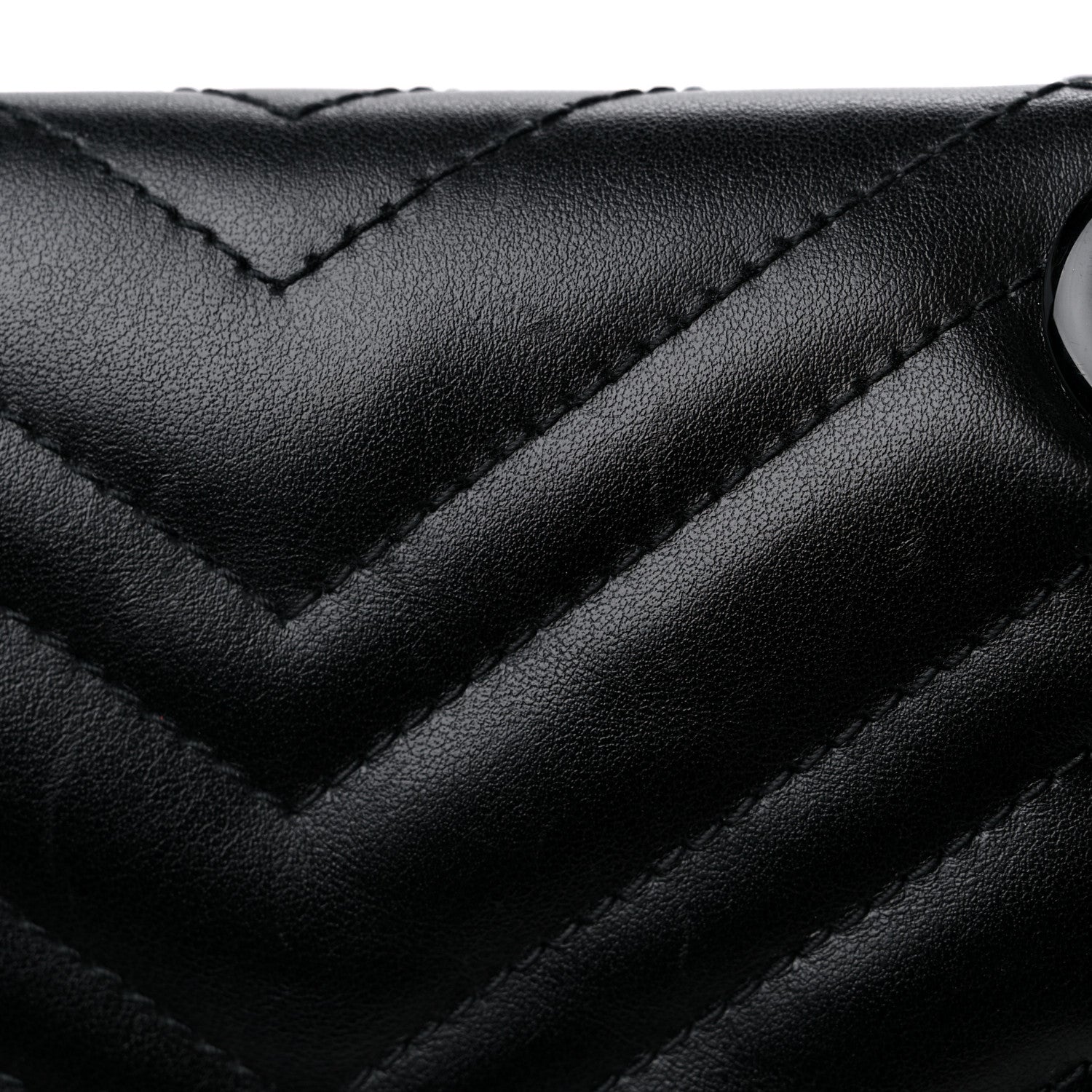 Gucci Calfskin Matelasse Monochrome Mini GG Marmont Shoulder Bag Black 11 of 11