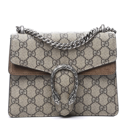 Gucci GG Supreme Monogram Mini Dionysus Shoulder Bag Taupe 1 of 12