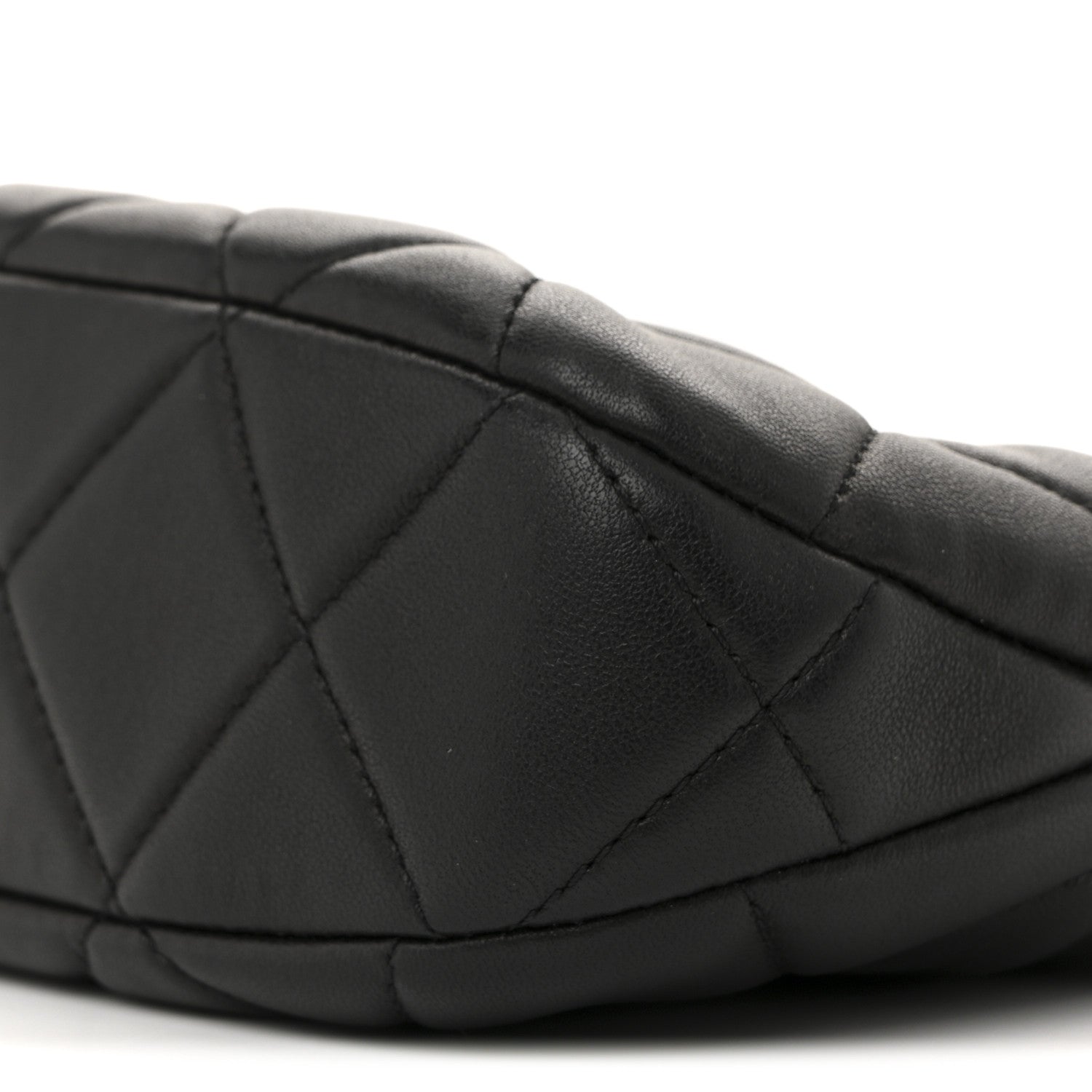 Chanel Lambskin Quilted CC Chain Hobo Black 10 of 14