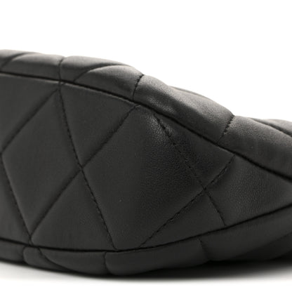 Chanel Lambskin Quilted CC Chain Hobo Black 10 of 14