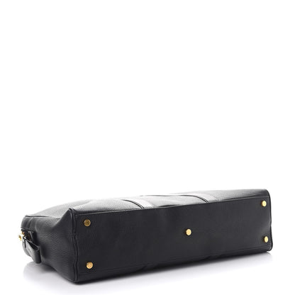 Tom Ford Calfskin Buckley Flat Trapeze Briefcase Black 4 of 12