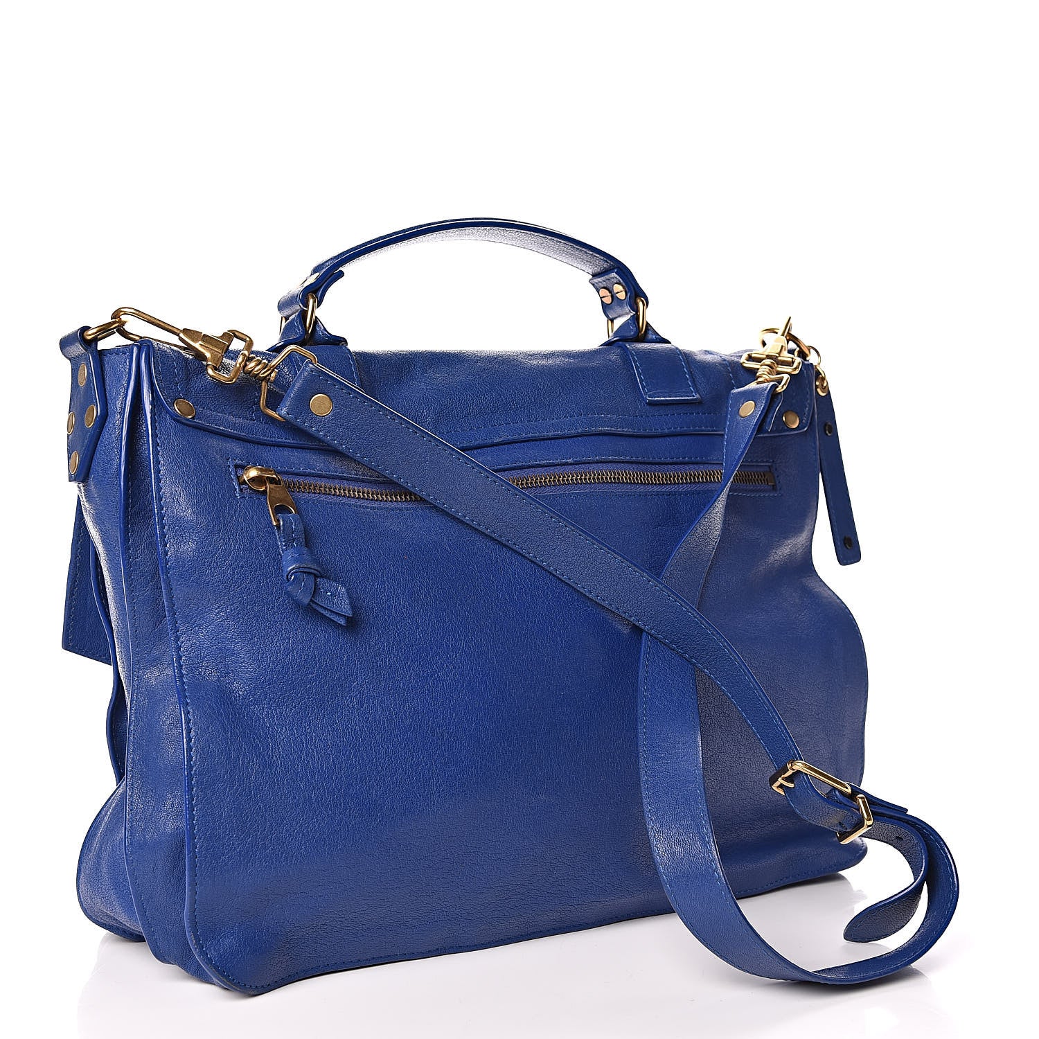 Proenza Schouler Lambskin Large PS1 Satchel Cobalt 3 of 16