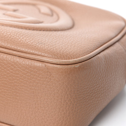 Gucci Pebbled Calfskin Small Soho Disco Bag Rose Beige 9 of 14