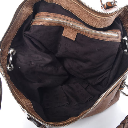 Gucci Calfskin Medium Bamboo Bar Shoulder Bag Light Brown 5 of 24