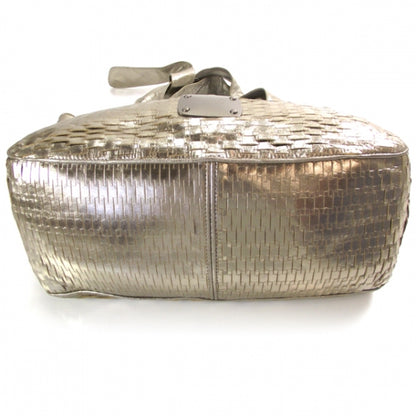 Jimmy Choo Slashed Leather Keeya Gold 4 of 9