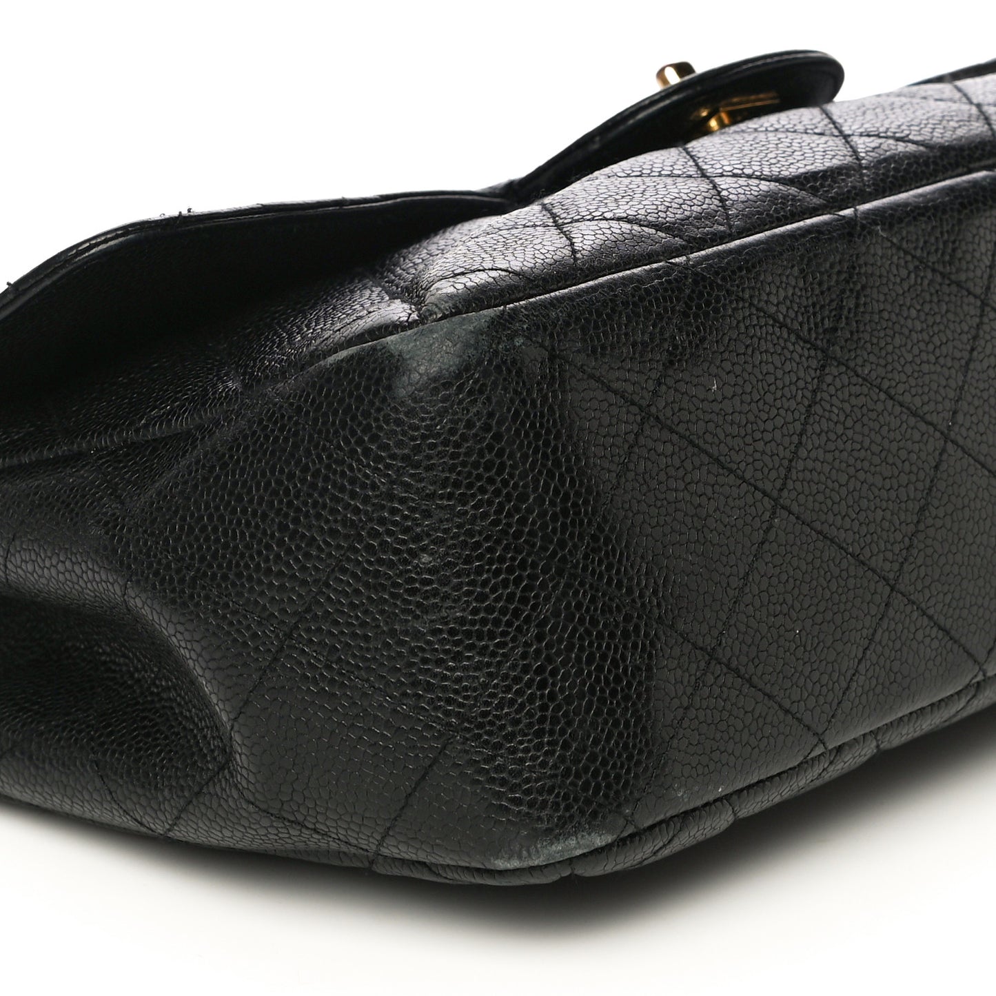 Caviar Quilted Jumbo Single Flap Black