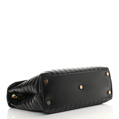 Saint Laurent Calfskin Y Quilted Monogram Large Loulou Chain Satchel Black 3 of 10