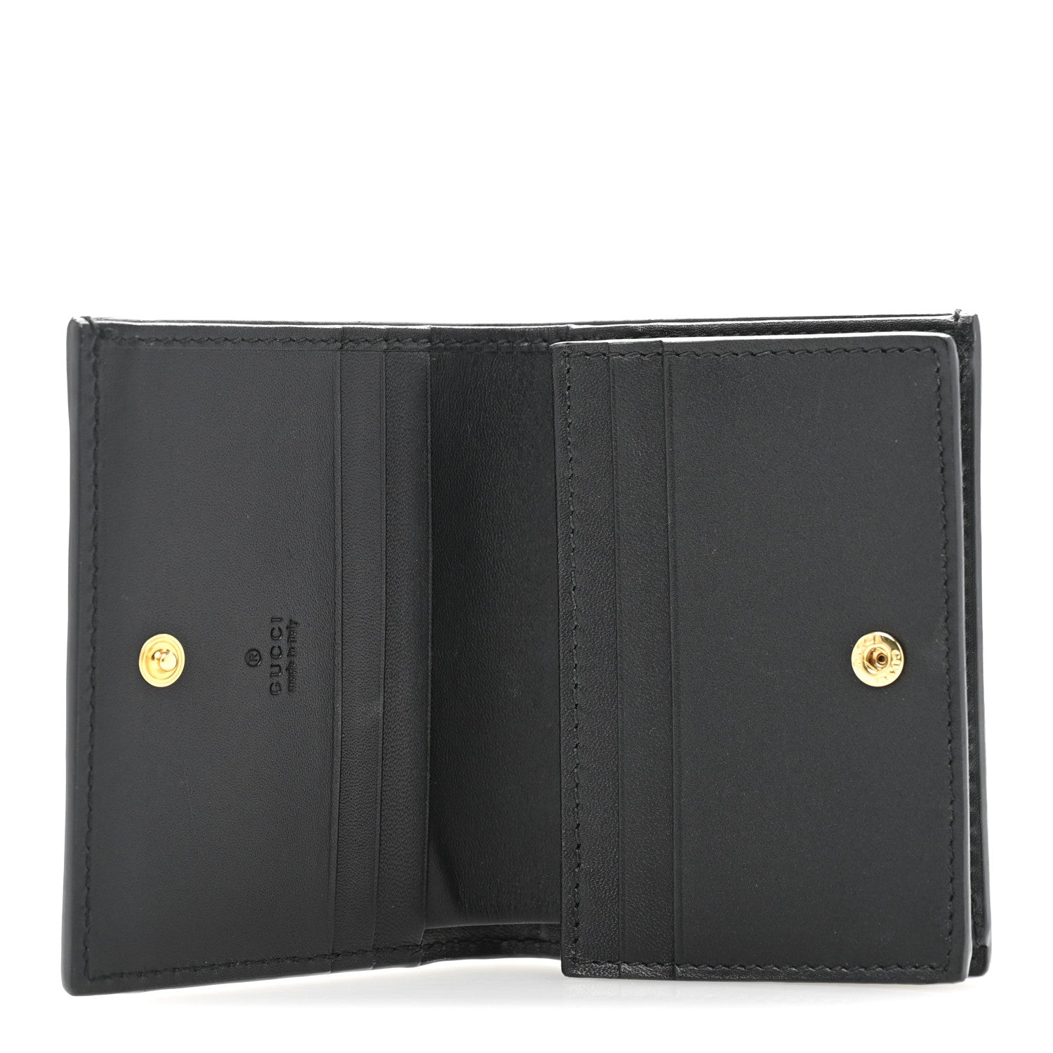Gucci Suede Patent Web Ophidia Card Case Black 5 of 9