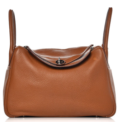 Hermes Taurillon Clemence Lindy 30 Gold 1 of 8