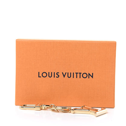 Louis Vuitton LV Facettes Bag Charm Key Holder Gold 4 of 4