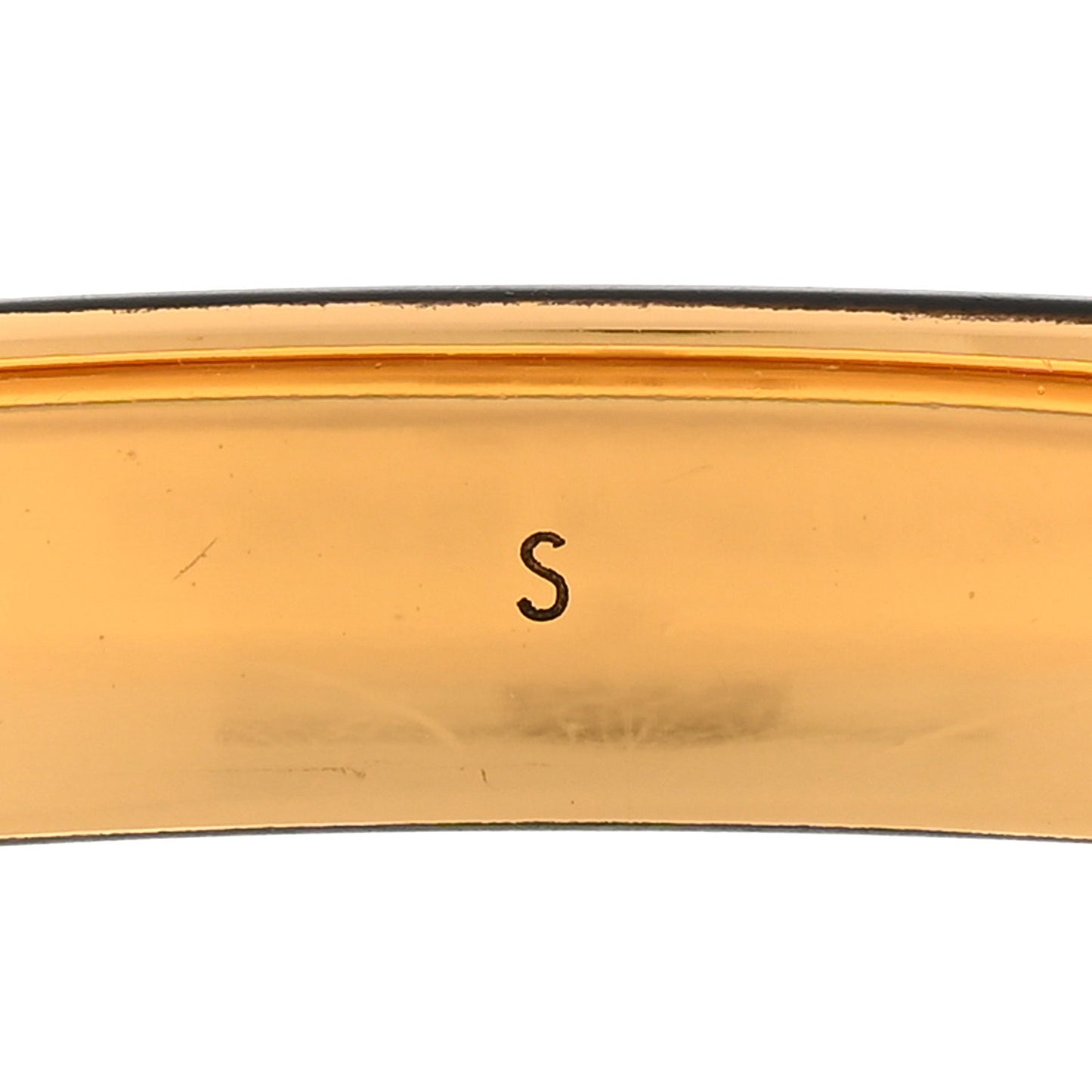 Monogram Nanogram Cuff S Black Gold