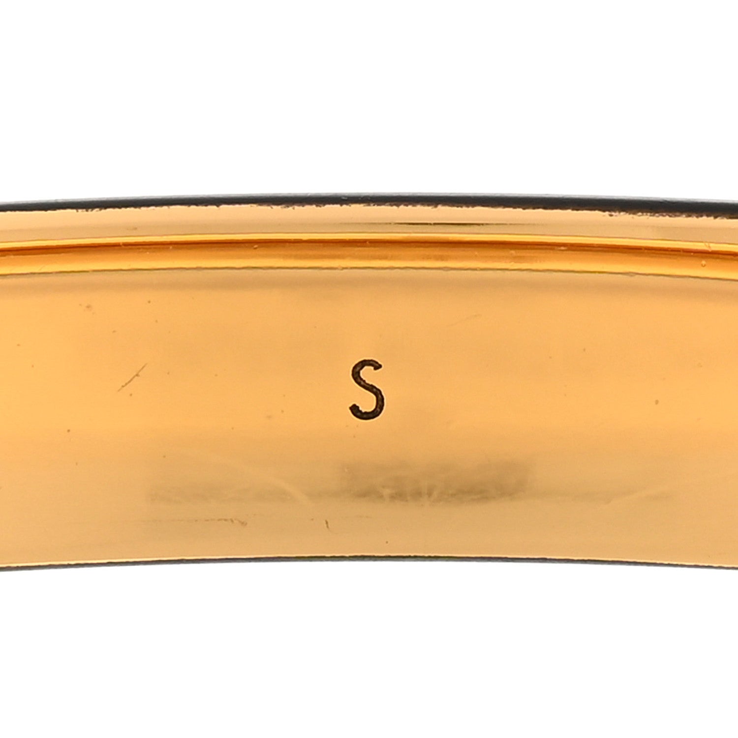 Louis Vuitton Monogram Nanogram Cuff S Black Gold 6 of 7