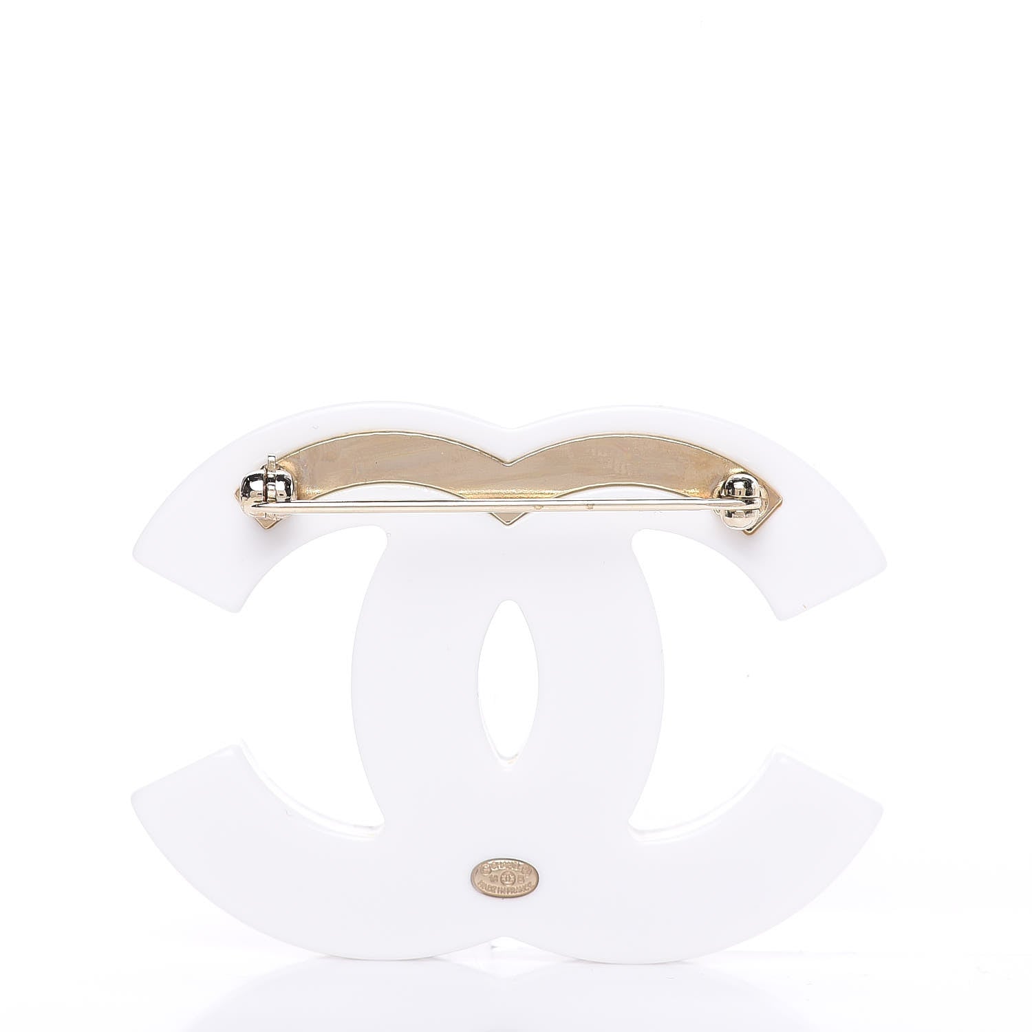 Chanel Resin Pearl CC Coco Brooch Black 3 of 5