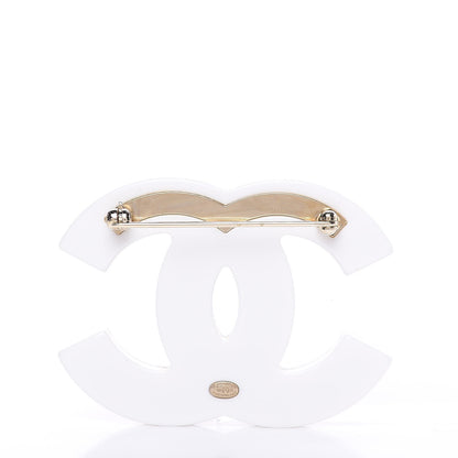 Chanel Resin Pearl CC Coco Brooch Black 3 of 5