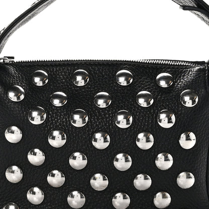 Khaite Pebbled Sport Calfskin Studded Small Elena Black 7 of 9