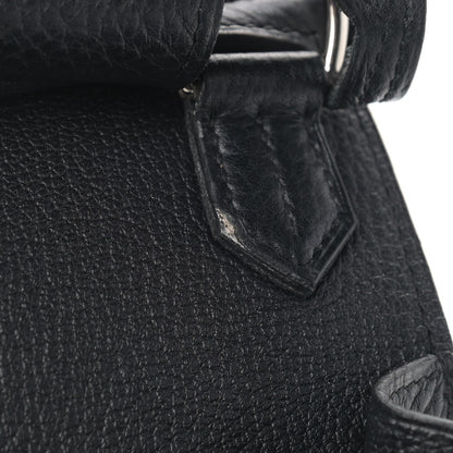Hermes Taurillon Clemence Jypsiere 28 Black 10 of 15
