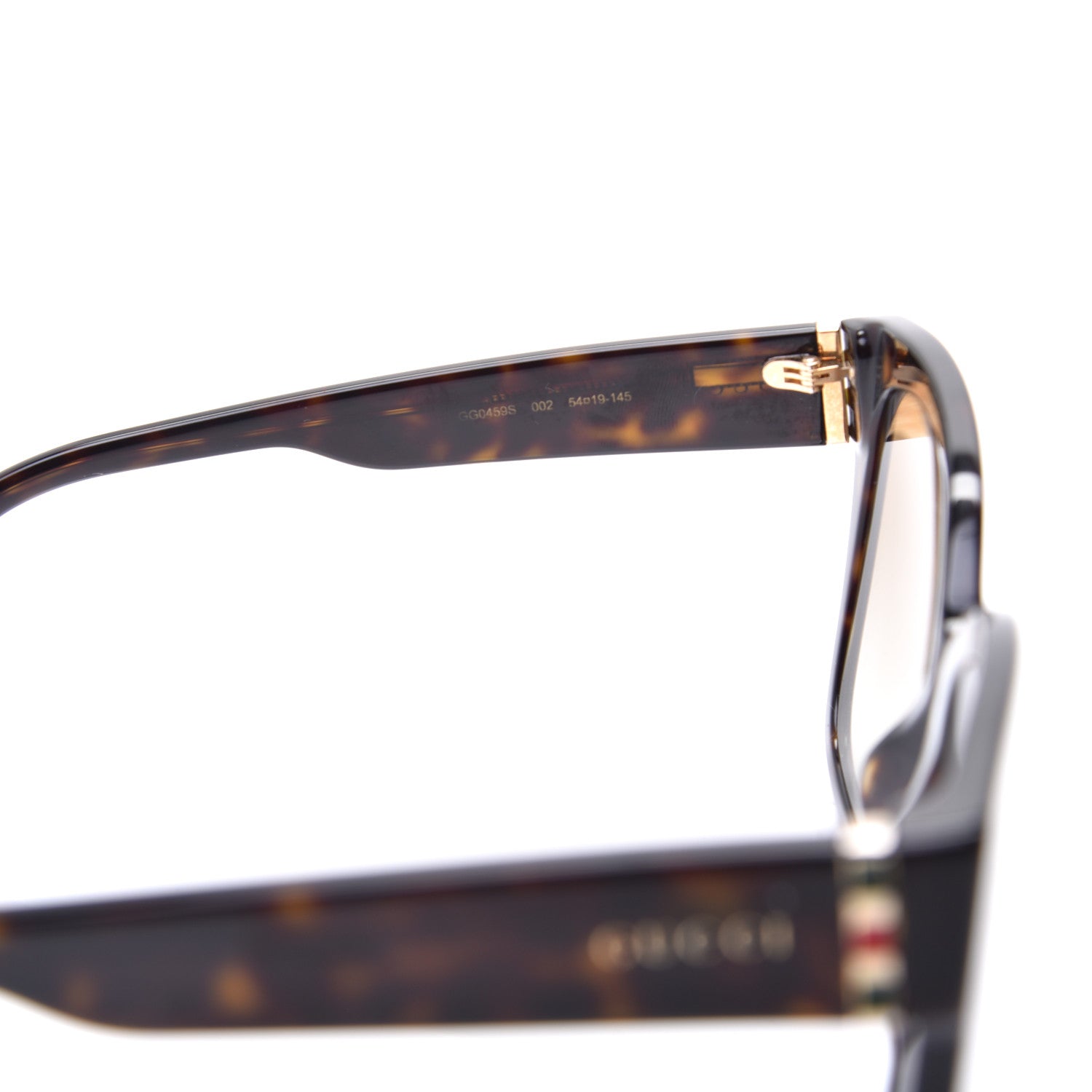 Gucci Acetate Square Frame Sunglasses GG0459S Tortoise 6 of 8