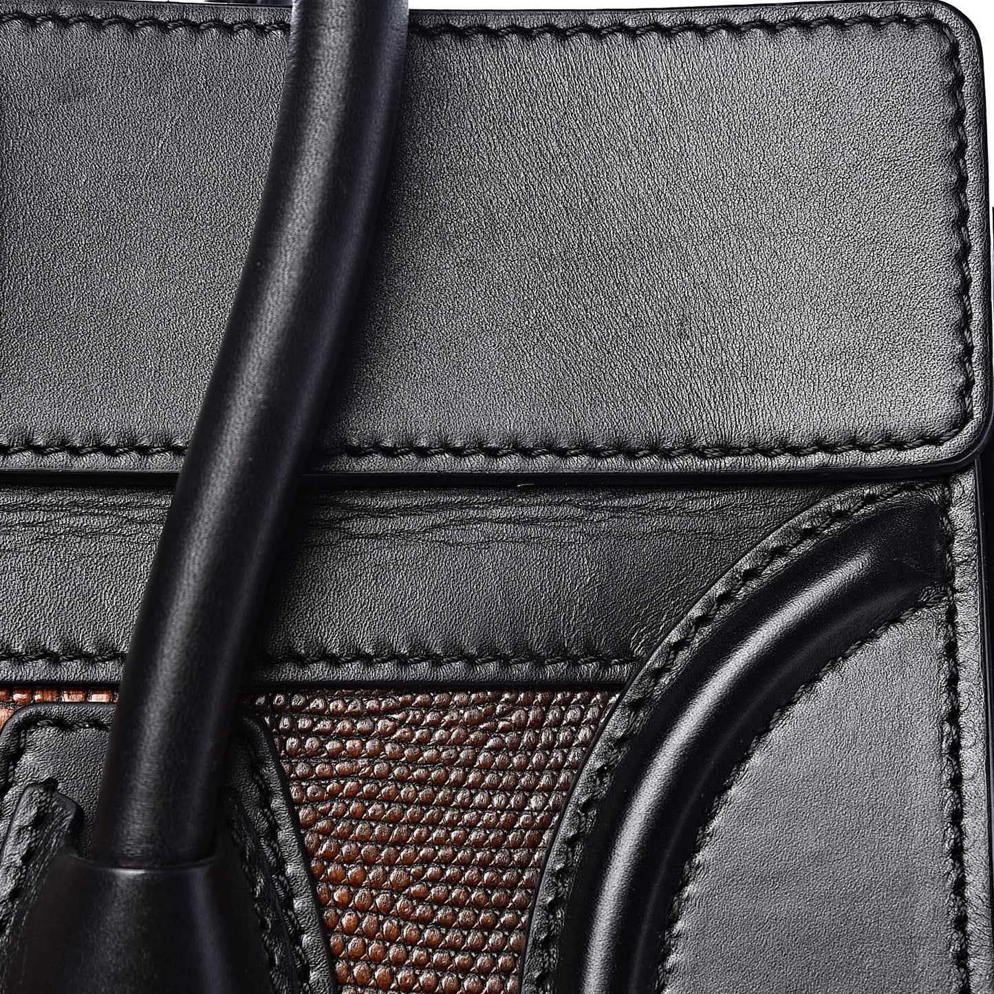 Lizard Mini Luggage Cognac