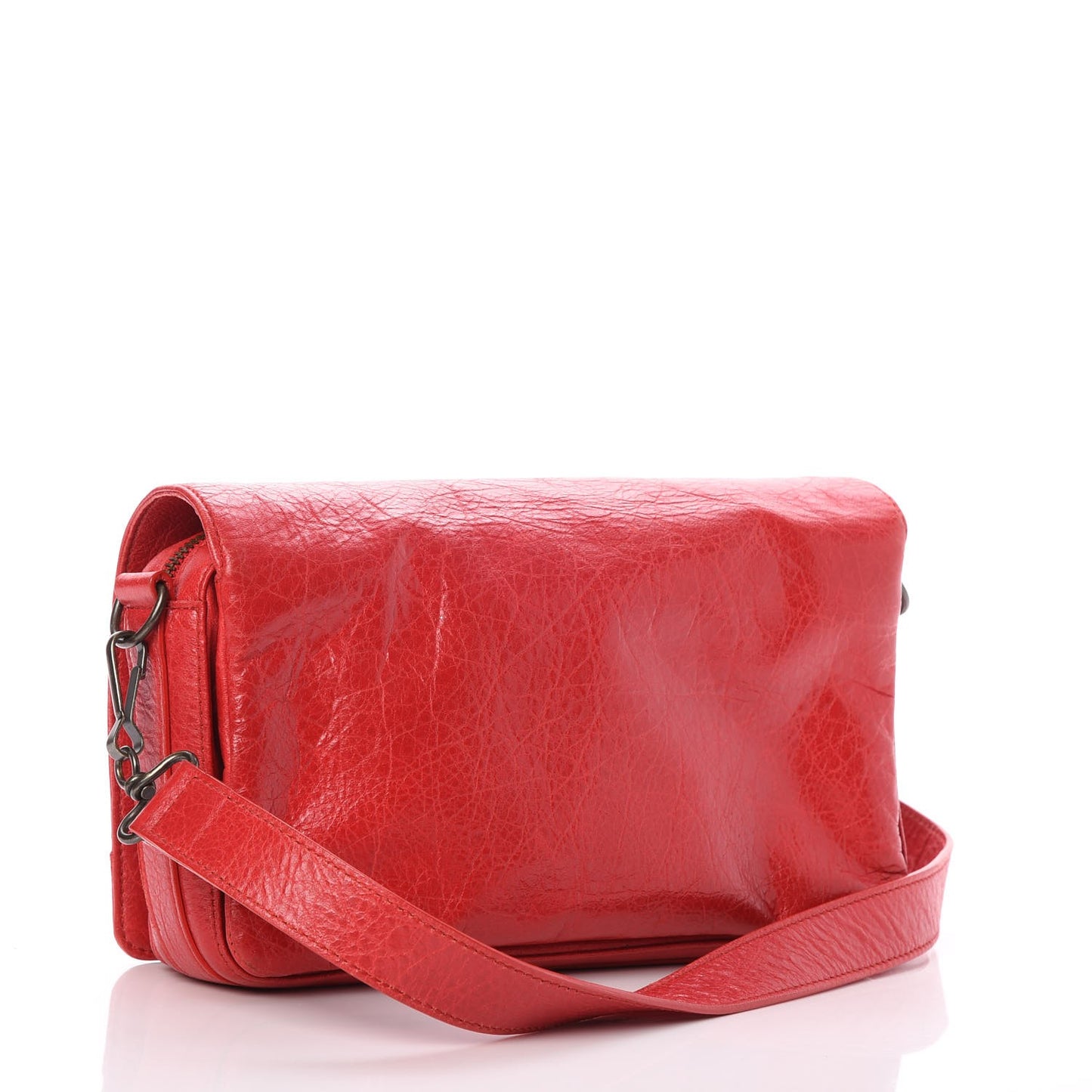 Agneau Classic Hardware Tool Kit Crossbody Rouge Cardinal