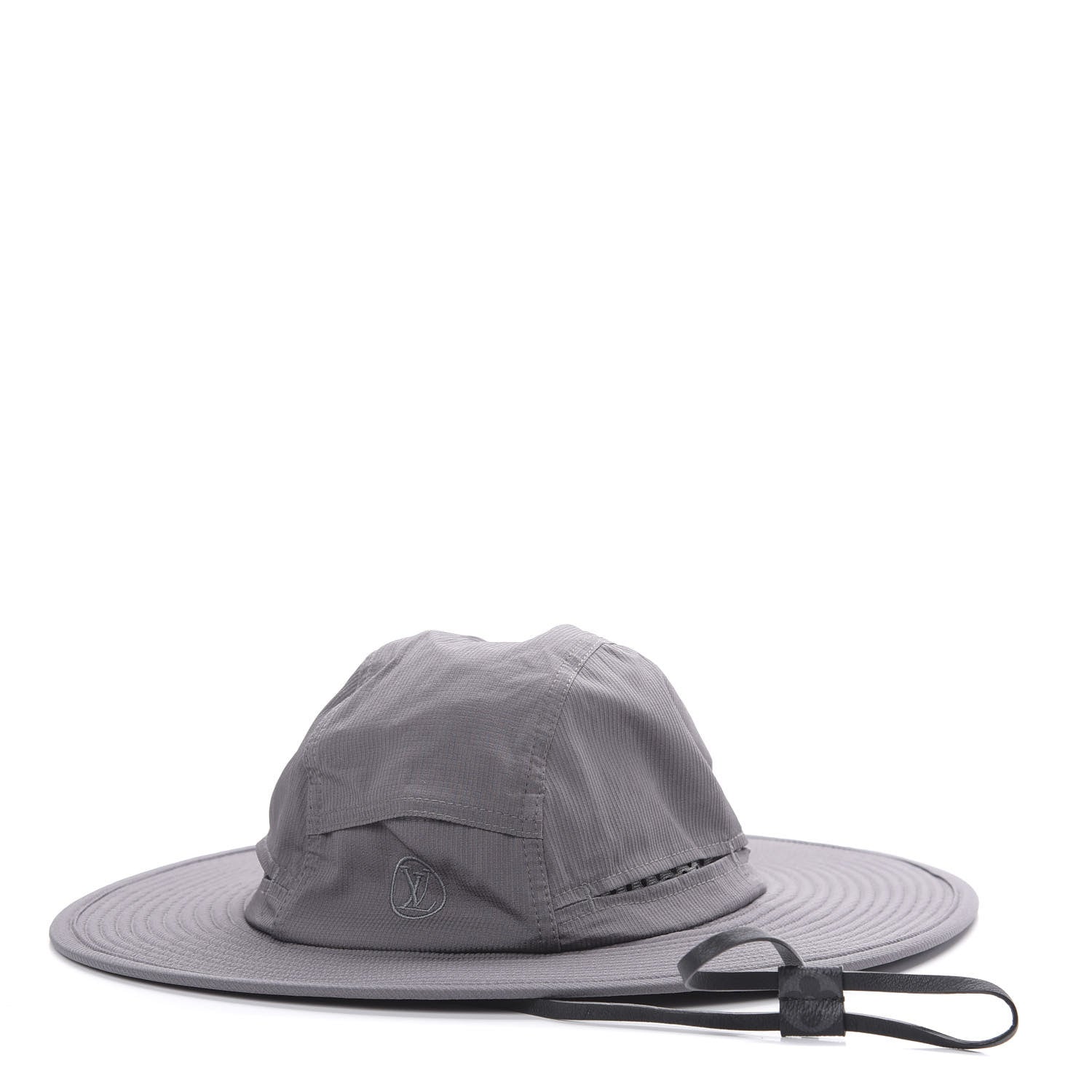 Louis Vuitton Silk Calfskin Wide Brimmed Hat Gris 1 of 8