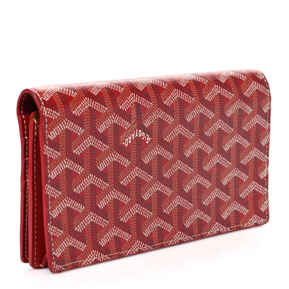 Goyard Goyardine Richelieu Wallet Red 3 of 6
