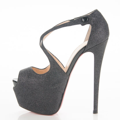 Christian Louboutin Glitter Exagona 160 Pumps 35.5 Black 1 of 6