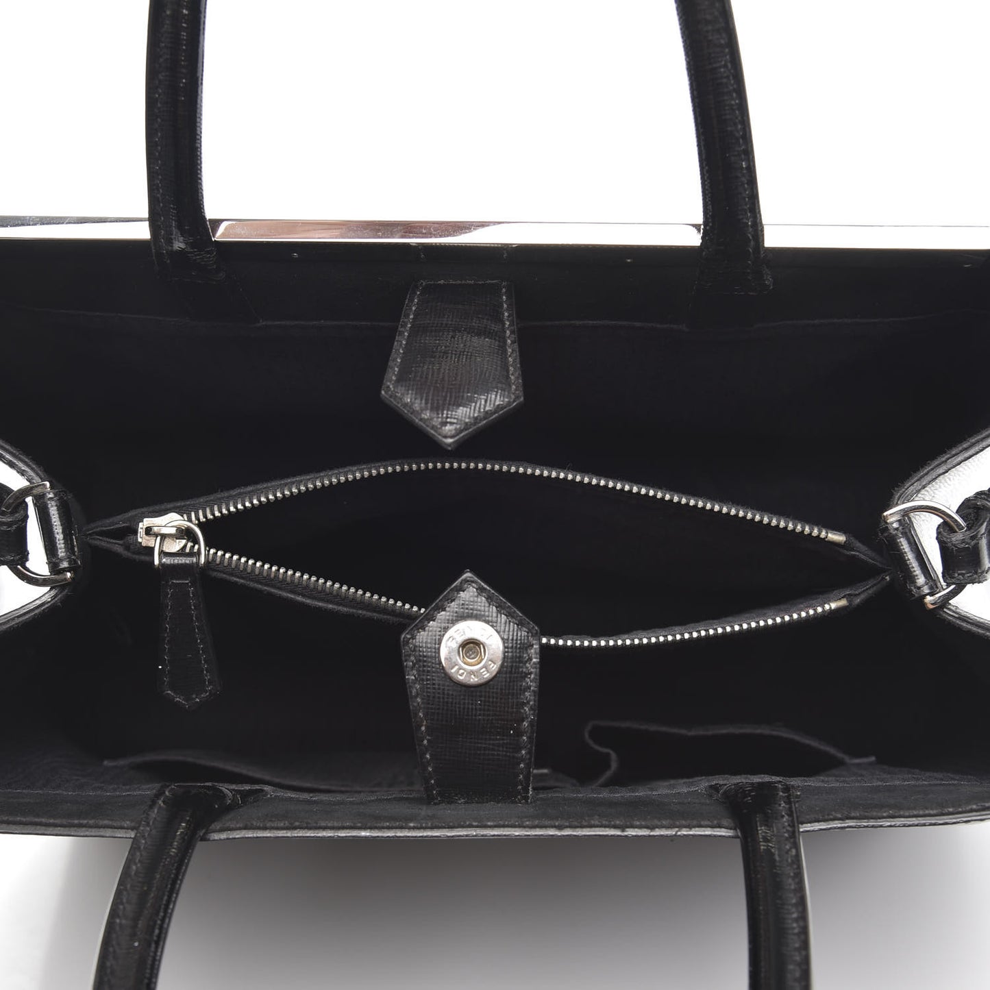 Patent Vitello Elite Regular 2Jours Tote Black