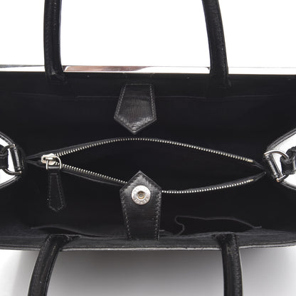 Fendi Patent Vitello Elite Regular 2Jours Tote Black 5 of 11