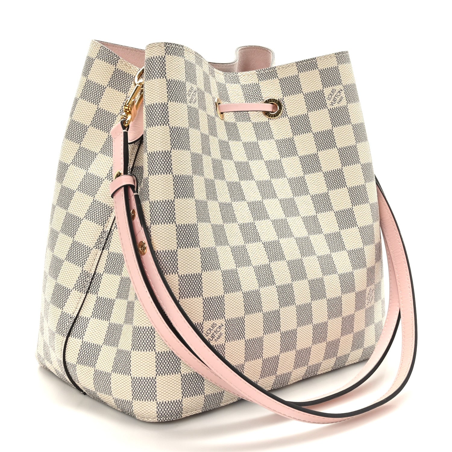 Louis Vuitton Damier Azur Neonoe MM Eau De Rose 3 of 10