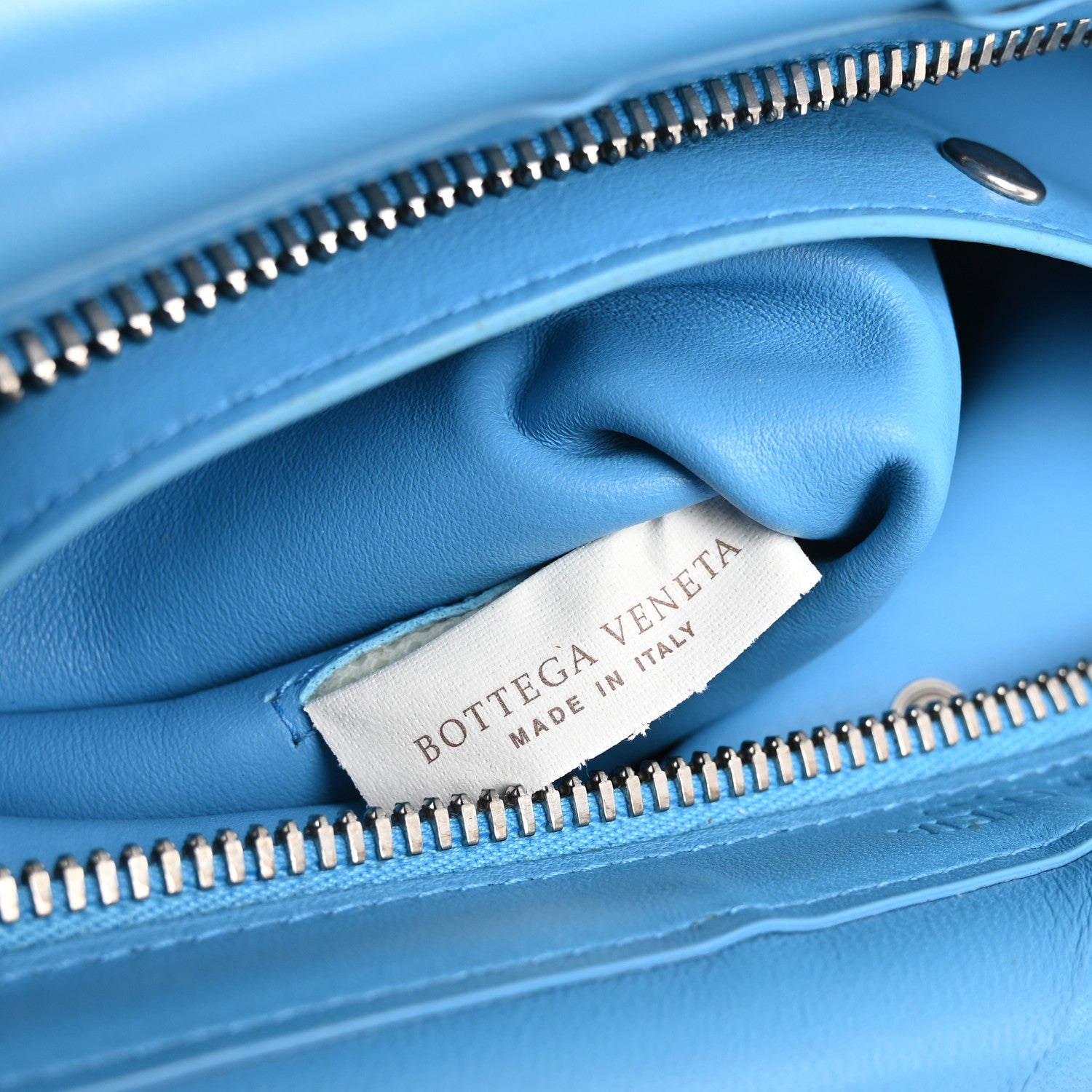 Bottega Veneta Nappa Maxi Blown Up Intrecciato Pouch Clutch Swimming Pool 7 of 11