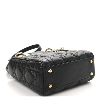 Christian Dior Lambskin Cannage Mini Lady Dior Black 4 of 10