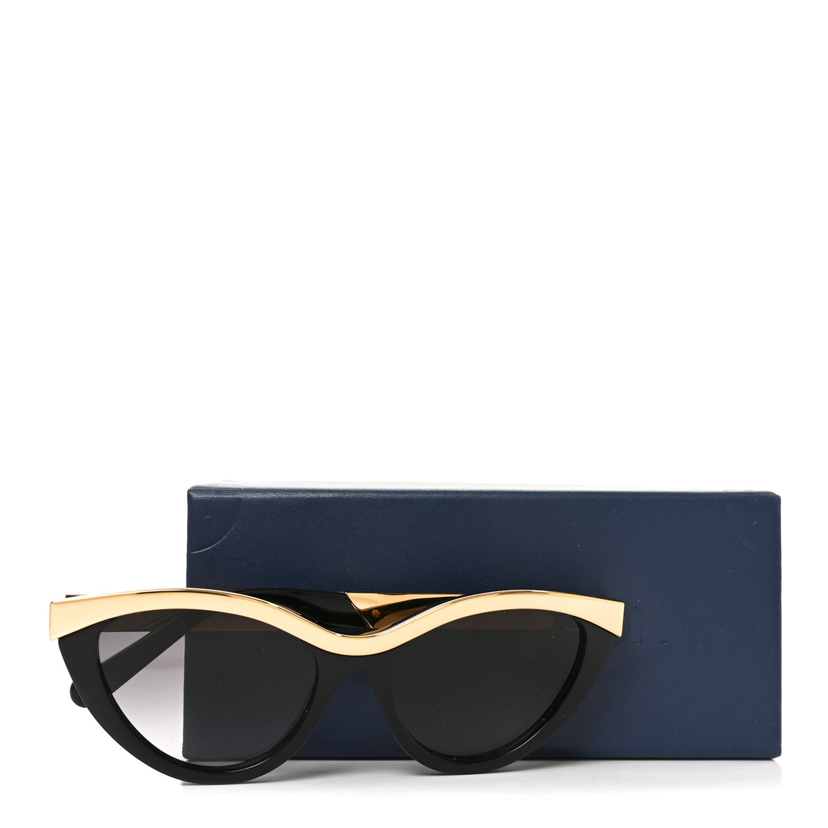 Louis Vuitton Metal LV Blend Cat Eye Sunglasses Z2644U Black Gold 7 of 7