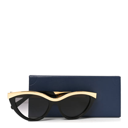 Louis Vuitton Metal LV Blend Cat Eye Sunglasses Z2644U Black Gold 7 of 7