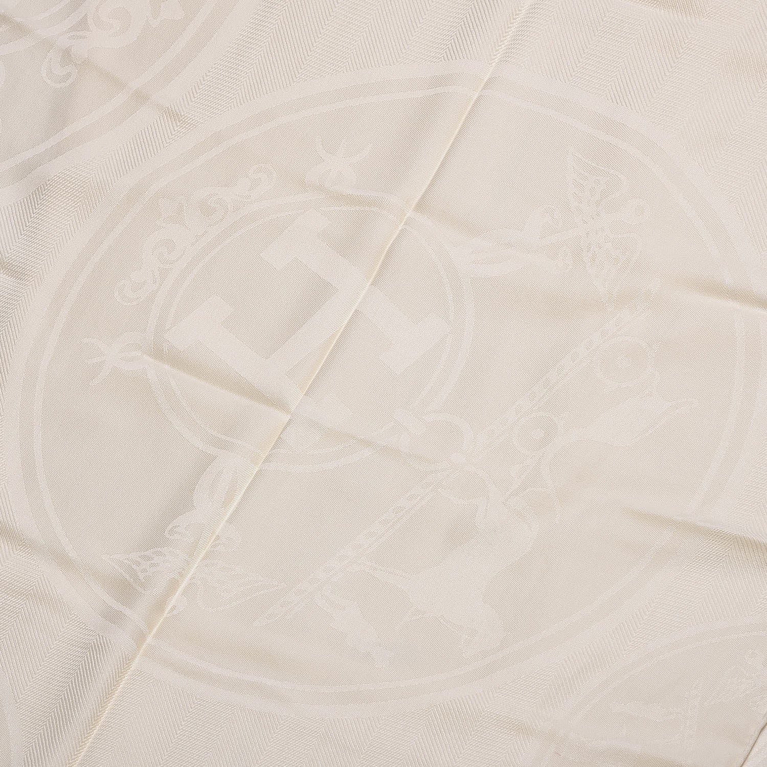Hermes Cashmere Silk Logo Stole Scarf 4 of 6