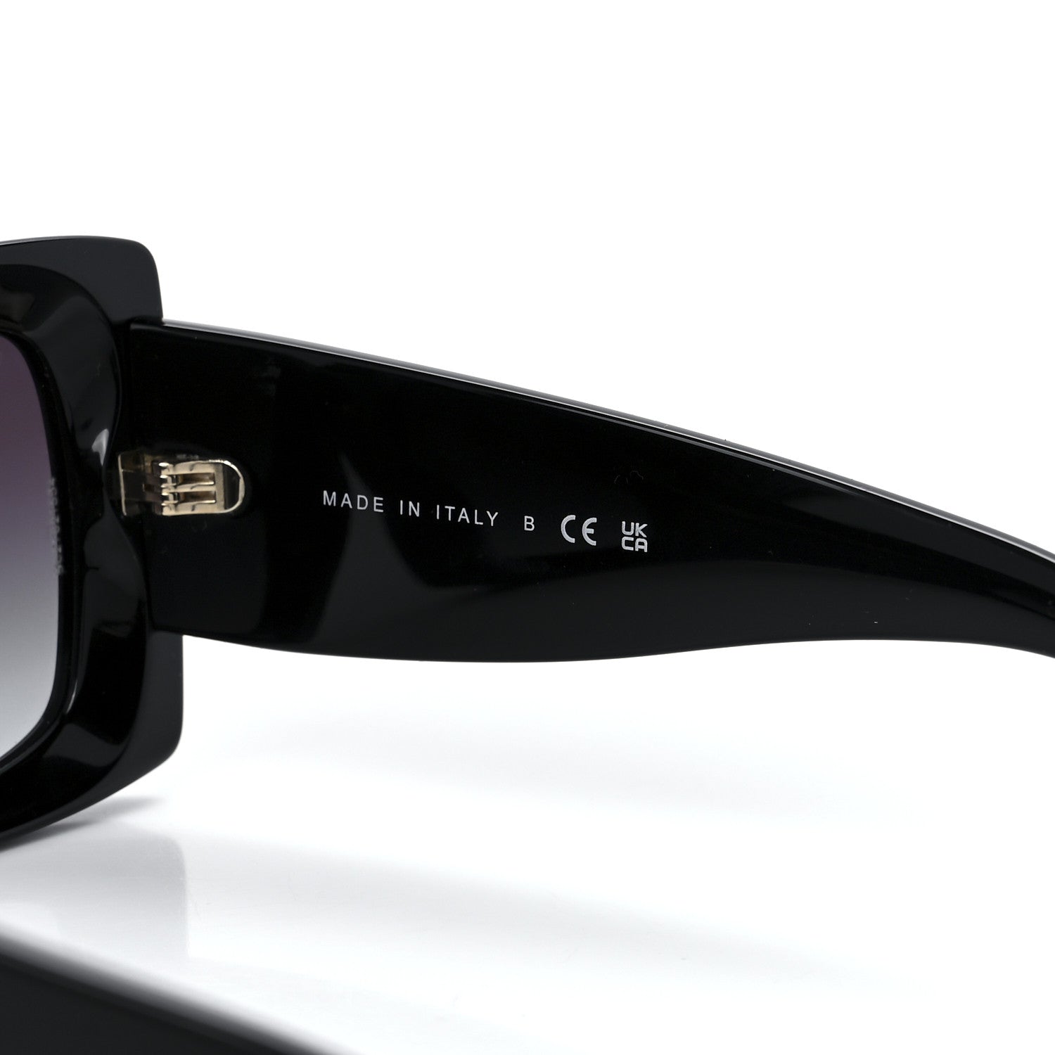 Chanel Acetate Pearl Rectangle Sunglasses 5480-H Black 6 of 8