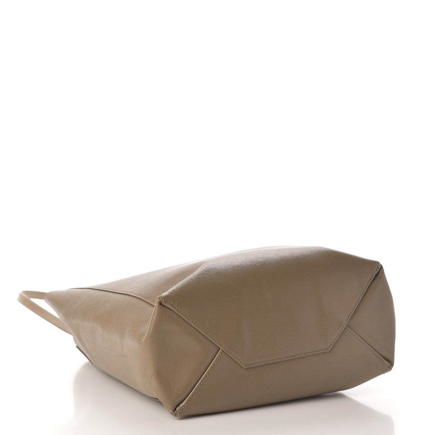 Liege Calfskin Small Vertical Cabas Taupe