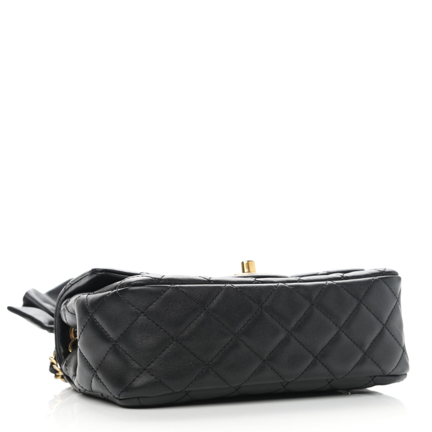 Chanel Lambskin Quilted Mini Romance Rectangular Flap Black 4 of 10