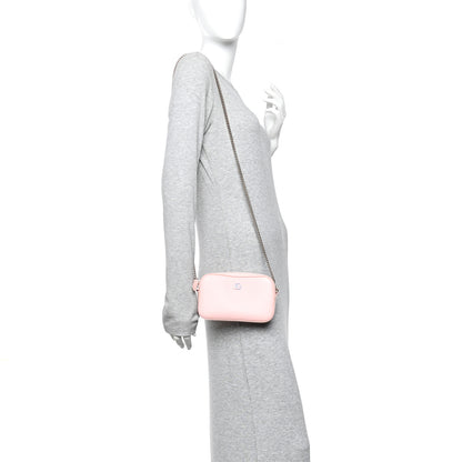 Gucci Dollar Calfskin Enamel Super Mini GG Marmont Chain Shoulder Bag Light Pink Blue 2 of 13